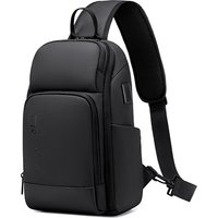 Fenruien Men 7.9 inch Crossbody Bag Waterproof USB ChargingMen's Shoulder Bag Multifunction Shoulder bag