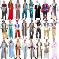 Halloween Erwachsenen Cosplay arabisches Kostüm Aladdin Indien Nahost Dubai Robe Hirten kostüm für Männer und Frauen