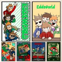 Cartoon Eddsworld Poster HD art waterproof sticky wall home decoration aesthetic