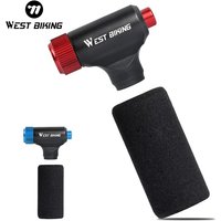 WEST BIKING CO2 Mini Pump Bicycle Fast Air Inflator Portable Hand Pump Schrader & Presta Valve Adapter Cycling MTB Bike Pump