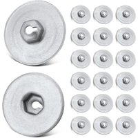 20PCS Heat Shield Repair Kit Sheet Metal Nut Fasteners For BMW For Mini 1-7 Series 30mm Metal Insulation Panel Fastener Washers