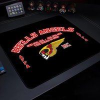 Hells Angels Mouse Pad Gaming Laptops Keyboard Mat Deskmat Pc Accessories Desk Protector Mousepad Gamer Mats Anime Mause Pads