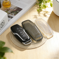 Transparent Black TPU for Ford Mustang Edge Explorer Fusion Mondeo Kuka Remote Car Key Case Cover 3 4 Button Holder Accessories