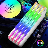 5V-3PIN ARGB RAM Heatsink Aura Sync DDR4 DDR3 Memory Heat Sink with Thermal Silicone Pad for Desktop Computer PC Memory