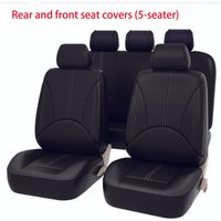 Universal Front/ Rear Set Split Cover PU Leather Car Seat Cover Auto Protect Cushion Pad For Truck Small Car Seat Covers Set