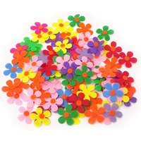 20/40/60/80/100Pcs 28mm Multi-Color Felt Flowers Appliques for Fabric Crafts DIY Hat Clothes Sewing Supplies Headwear Decoration