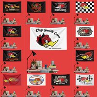 Mr.horse-power Car Racing Flag 3x5 FT 90x150cm Polyester Decorative Banner Tapestry For Garage Wall Decor