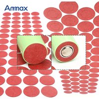 50/100/1000 Pcs Red insulation pads 18650/21700/26650 battery cells barley paper tape adhesive fish electrode insulation pads