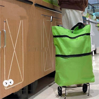 Shopping trolley Folding portable waterproof supermarket shopping trolley