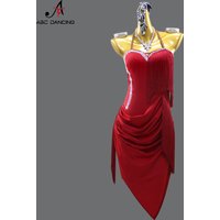 Latin Dance Costume Womens Stage Outfit Practice Dress 2026 Elegant Evening Sets Dancewear Prom Clothes Girls Parties Party Suit