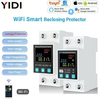 Tuya WiFi Smart Overvoltage Undervoltage Leakage Protection Relay Timer Automatic Reclosing Circuit Breaker Alexa Google Home