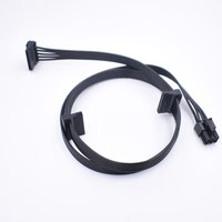 Small 6Pin to Dual SATA SSD Power Supply Cable MINI 6Pin Turn 2 X SATA Hard Drive Power Cord For Dell Main Board Interface