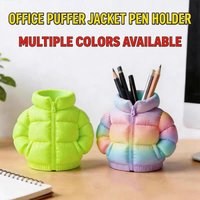 3D Printed Down Jacket Pen Holder, Creative Desktop Organizer, Multiple Colors Available.
