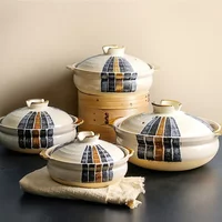 Ceramic Casserole Japanese Stoneware Cookware Health Soup Pot Stew Pot Open Flame Heat-resistant Home Kitchen Supplies