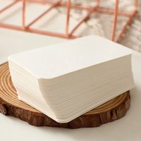 100pcsSmall white card,Blank double-sided word cards made of kraft paper,DIYHand-painted postcard gift greeting card invitation