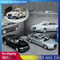New MASDI 1:64 Audi A6L C6 Alloy Diecast Model 2005-2011 Generation Replica Simulation Static Display Collector’s Edition Sedan
