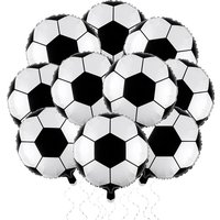 10PCS 18inch football balloons, football-themed party decorations, aluminum football balloons for birthday sports