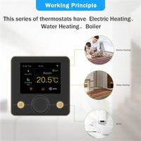 Tuya – Thermostat Wifi intelligent, chauffage électrique au sol, chaudière à eau et à gaz, régulateur numérique de température au sol chaud