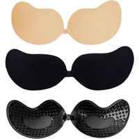 1pcs Women Invisible Push Up Bra Backless Strapless Bra Seamless Front Closure Bralette Underwear Silicone Self-Adhesive Bra Pad