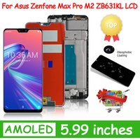 6.26“OEM For Asus Zenfone Max Pro (M2) ZB631KL LCD X01BDA Display Touch Screen with Frame Digitizer Assembly ZB631KL Display