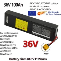 36 V 10S3P 100000 mAh 18650 wiederaufladbarer Lithium-Ionen-Akku 2000 W integriertes BMS Geeignet für KUGOO S1, S2, S3 Elektroroller