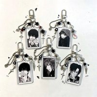 Charming handmade beaded sakamoto days keychainc