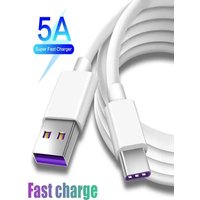 1/6pcs 5A USB Type C Cable Fast Charging Mobile Phone Charger Type C Data Cord For Samsung S20 S9 S8 Huawei P40 Xiaomi Redmi