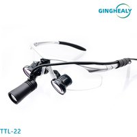 Burite 22 TTL Galilean Loupes 2.5X/3.0X/3.5X IPD Customized Dental Surgern plastic lens goggles with LED headlights USD port