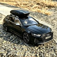 1/18 Audi RS6 Avant Kombi Model Samochodu z Odlewu Stopu Metalu, Metalowe Sportowe Pojazdy, Model Samochodu z Symulacją Dźwięku i Światła, Zabawki dla Dzieci, Prezent