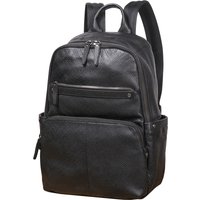 Nesitu High Quality A4 Black Cowhide Top Grain Genuine Leather 15.6 14'' Laptop Women's Men Backpack Travel Bag M004