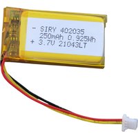 DVR 042035 3.7V 402035 Lithium Polymer LiPo battery with 3Pin JST for Handheld GPS Mp3 Bluetooth Xiaomi Yi smart dash camera