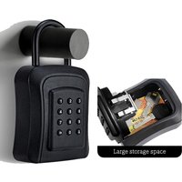 TTlock/Tuya Smart Key Storage Lock Box IPX5 Waterproof Dynamic Password Key Safes Alloy BOX Bluetooth Remote Control Safe Box