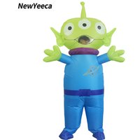 New ET Alien Inflatable Costume Funny Fancy Suits Dress Death Ghost Purim Halloween Carnival Anime Party Adult Cosplay Costumes image 4