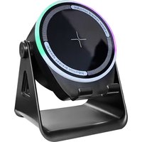 3 in 1 Bluetooth-compatible Speaker Phone Stand W/ BT Speaker Stereo Sound RGB Ambient Light for Home and Outdoors