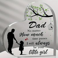 Dad Gifts From Daughter Acrylic Plaque Fathers Dad Gift For Dad Dad Birthday Gifts Christmas Dad Gifts,Festival,Halloween Decor