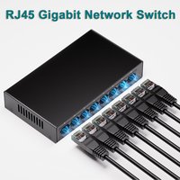 5 Ports/8 Ports 10/100/1000Mbps Ethernet Fast Switch RJ45 Multi-Port Data Switch Gigabit Network Office and Home PC Globally