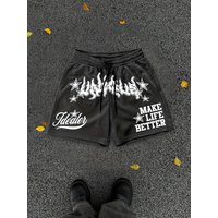 New Summer Fashion Shorts Street Style Hip-hop Shorts Outdoor Casual Men Shorts Quick Drying letter Printed Short Pants Moto
