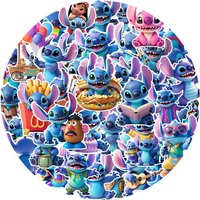 50pcs Stitch Waterproof Sticker Pack | Disney Certified Decals for Tech & Travel