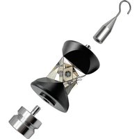 New Copper/Siver Mini 360 Degree Prism With S-Hook and112 Adapter 5/8x11 Thread For Total Station Replace GRZ101