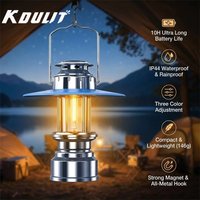 Portable Retro Hurricane Lamp Warm Flame Ambient Light Rechargeable Outdoor Camping Hanging Hand Lamp Creative Gift