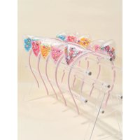 5Pcs Cat Ear Headband Cute Star Shining Sequin Hairbands Sweet PVC Ear Princess Hair Band Gift Kids Fashion Headwear Accessories