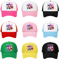 Cartoon KPOP Demon Hunters Casual Mesh Hats Printed Hat Cosplay Multicolored Baseball Cap Unisex Adjustable Hip-Hop Outdoor Caps