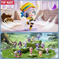 POP MART Fight For the Golden Spatula Chibi Series Blind Box Mystery Box Kawaii Ornaments Figurines Home Decor Desktop Model
