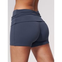Women Yoga Shorts Fold Over High Waist Workout Shorts Cycling Shorts Yoga Pants Lift Butt Fitness Shorts Yoga Gym Running Shorts