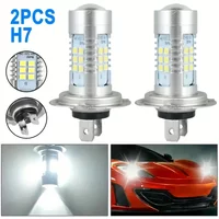 2Pcs H7 Xenon 21W 12V Headlights / High Beam Car Bulbs 6500K White