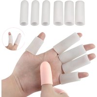 5pcs Soft Silicone Finger Protector Gel Tubes Little Toe Protector Corn Pain Relief Sleeve Cover Toe Separators Foot Care Tool