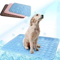 Washable Dog Cooling Mat Ice Silk Cooling Mat for Dogs Pet Self Cooling Pad Blanket Dog Cooling Pad for Indoor & Outdoor