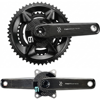Road Bicycle Carbon Fiber Crank 165/167.5/170/172.5mm Folding Bike Crankset BCD 110 Titanium Alloy Axis 24mm For Shimano Cranks