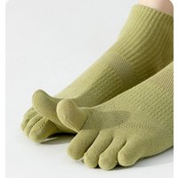 Summer Five Finger Socks For Women Thin Breathable Mesh Split Toe Socks High Elastic Female Ankle Socks Casual Sports Short Sock