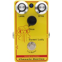 Mosky Audio SWEET LADY Overdrive Effect Pedal, True Bypass Low Gain Design, Level / Drive / Focus Knobs for Guitar and Bass